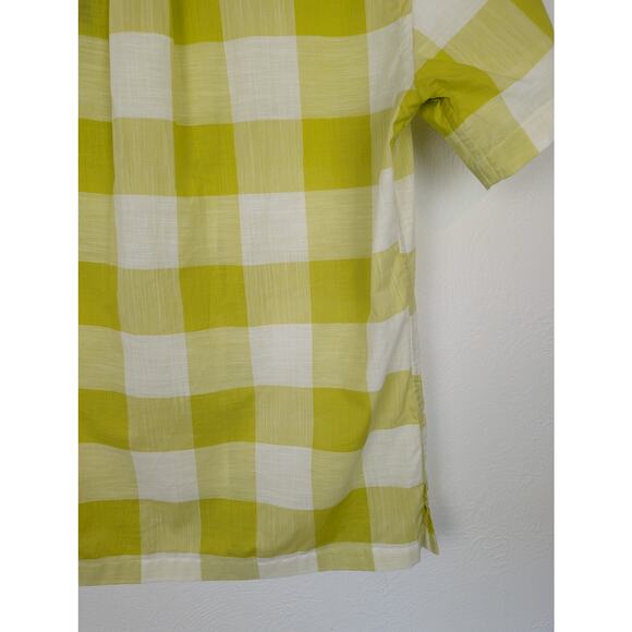 Todd Snyder Albiate Camp Shirt Vintage Plaid Short Sleeves Yellow NWT Size M - Picture 6 of 13